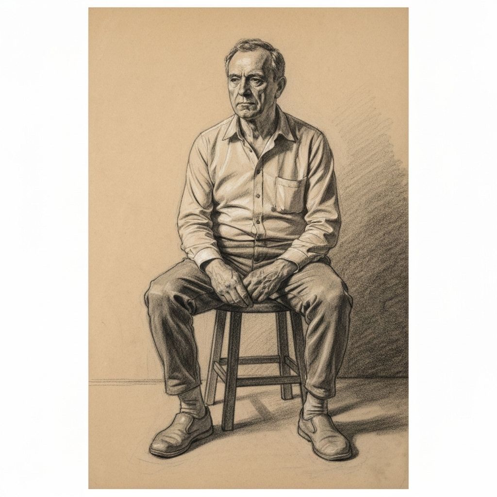Charcoal figure study